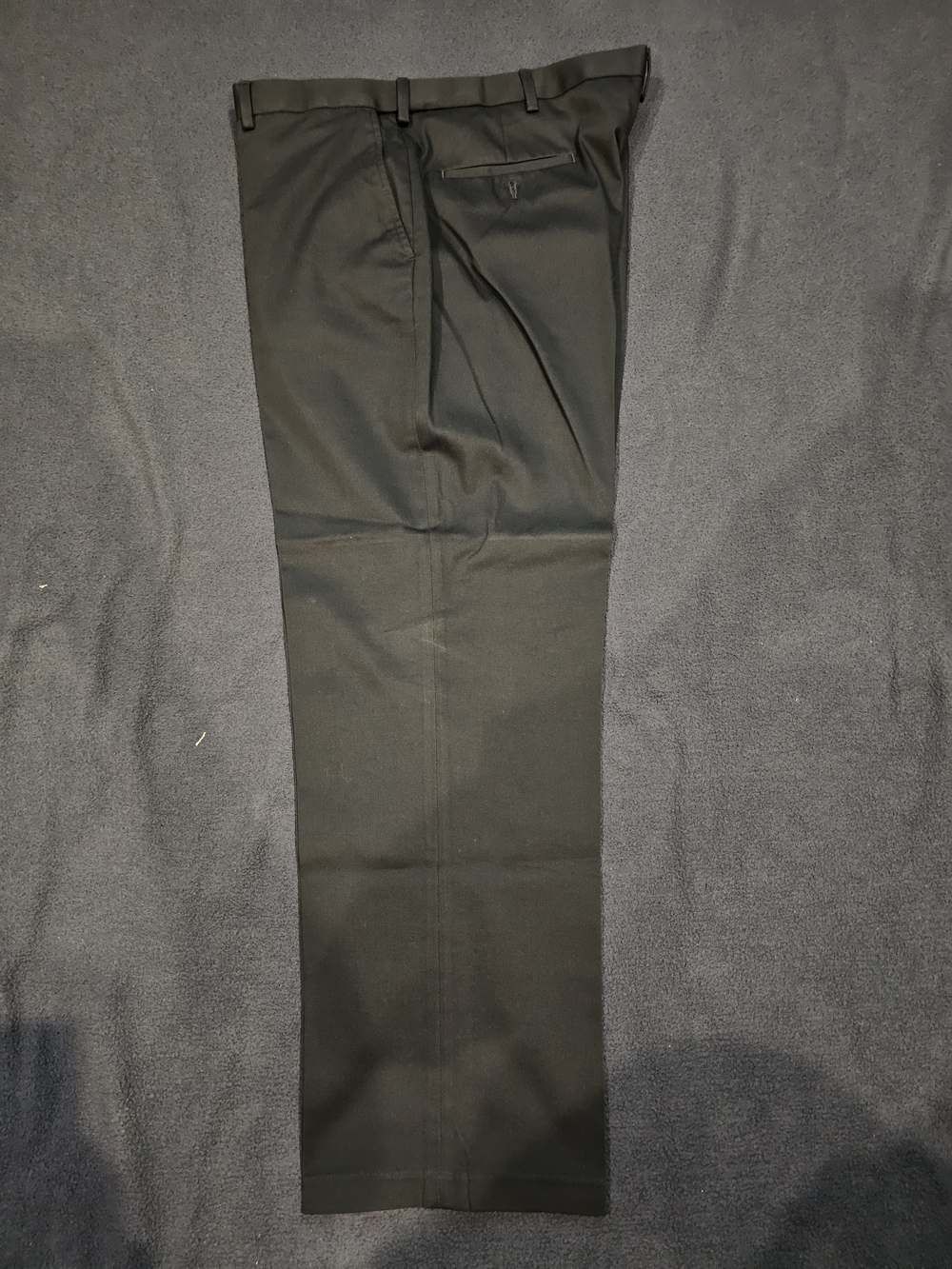 Haggar Black Men's Classic Fit No Iron Navy Dress Pants